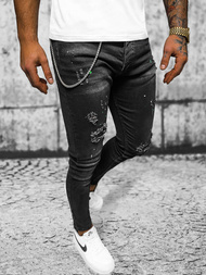 Blugi Bărbaţi negri OZONEE O/MB460