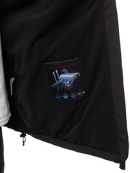 Jachetă bărbați SOFTSHELL negru-portocaliu OZONEE GE/12268