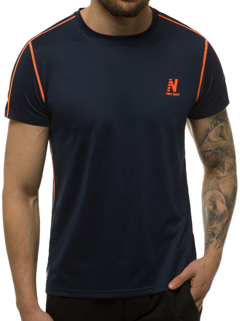 Tricou bărbați albastru marin OZONEE JS/KS2103