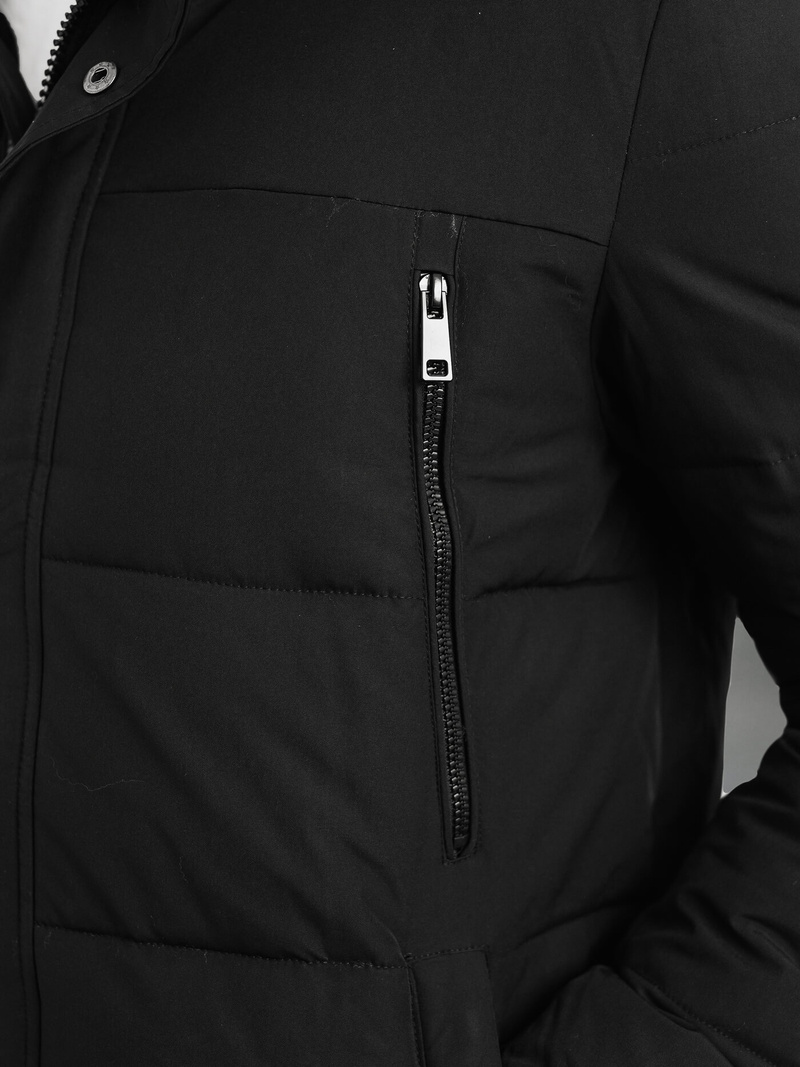 Geacă de iarnă bărbați neagră OZONEE JS/25M9803/392Z