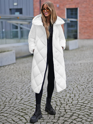 Geacă de femei alb OZONEE JS/5M3173/281Z