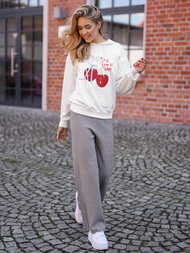 Hanorac damă alb OZONEE JS/8B856/1