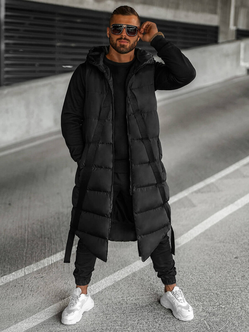 Vestă bărbați neagră OZONEE O/M3201Z