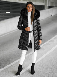 Geacă de femei neagră OZONEE JS/16M9100/392Z