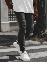 Blugi bărbaţi negri OZONEE NB/MP0025N