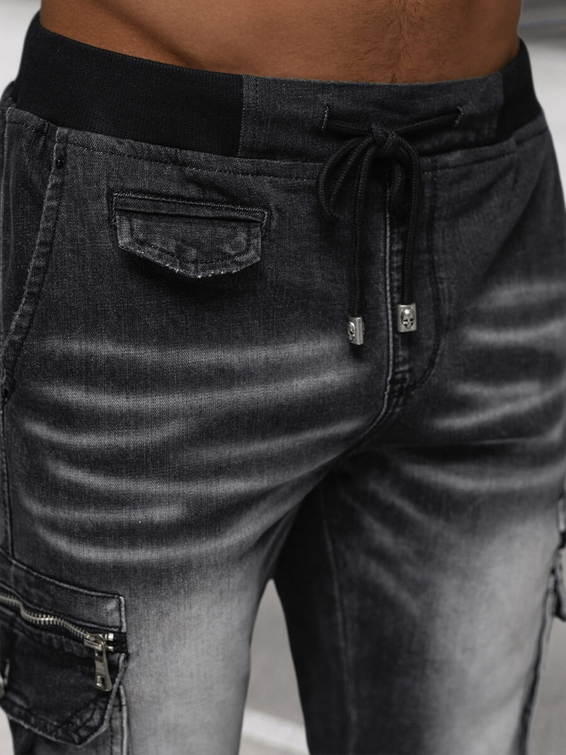 Pantaloni jogger bărbați negri OZONEE NB/MP0108N