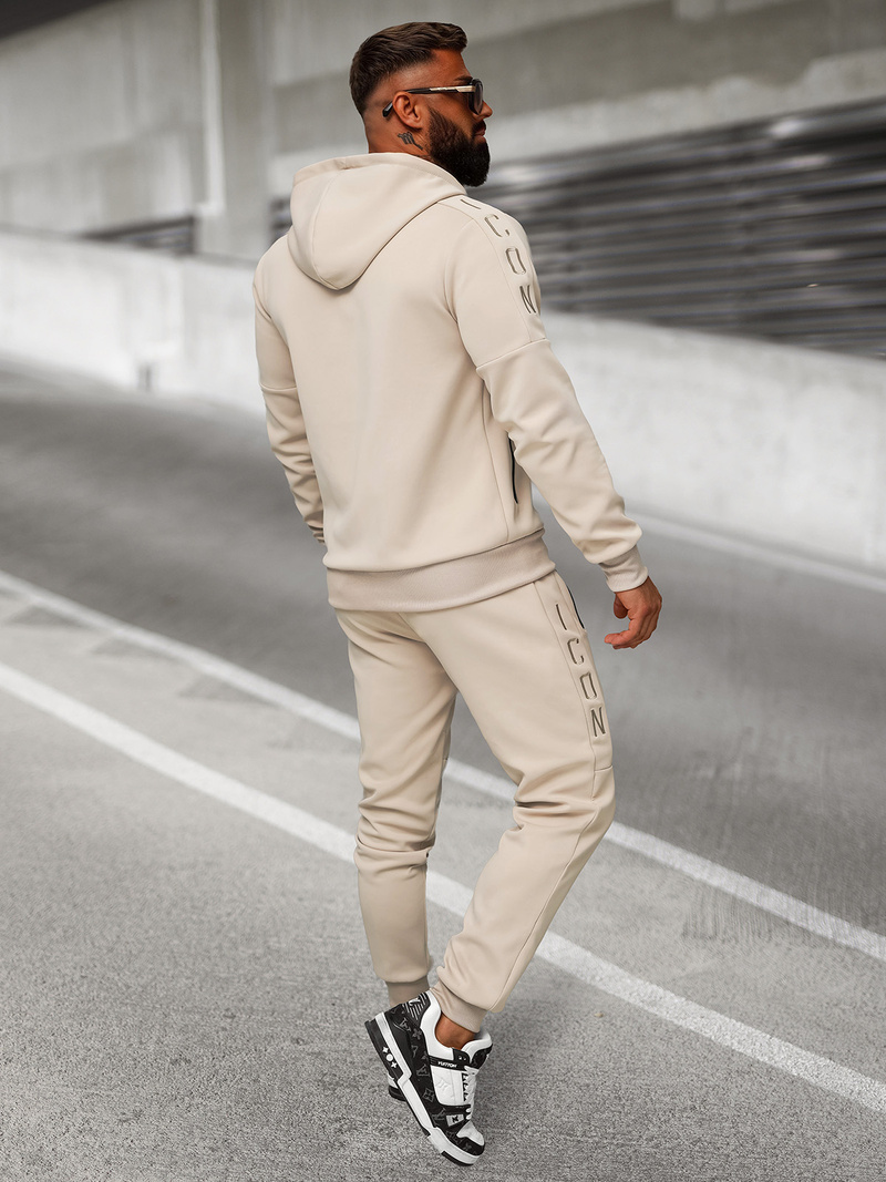 Compleu sport bărbaţi bej OZONEE O/LN11760