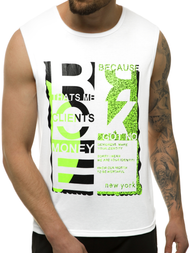 Maiou bărbați alb OZONEE JS/KS2077