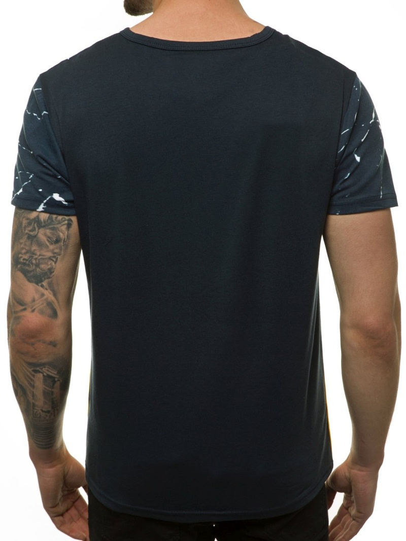 Tricou bărbați roșu albastru bleumarin OZONEE JS/SS11119