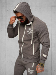 Compleu sport bărbaţi bej-gri OZONEE O/FF5032AB