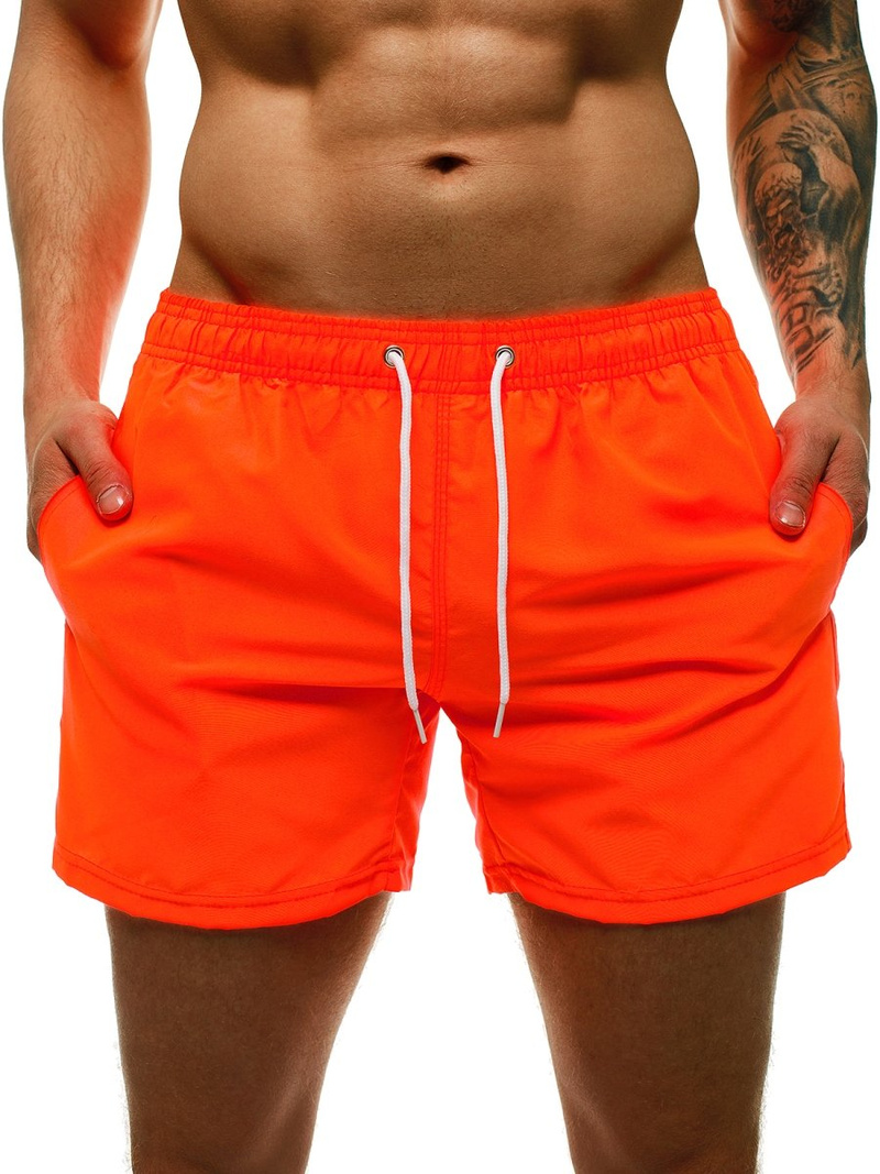 Pantaloni scurti de baie bărbați portocaliu OZONEE ST002-1