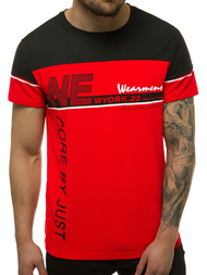 Tricou bărbați rosii OZONEE JS/SS11002