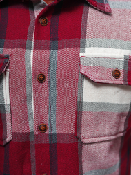 Cămașă bărbați bordo OZONEE NB/MC727R