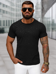 Tricou bărbați negru OZONEE O/QQ1388
