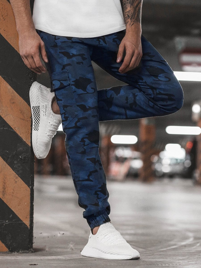Pantaloni jogger bărbați bleumarin OZONEE A/404