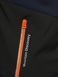 Jachetă softshell bărbați neagră-bleumarin OZONEE JS/HH022/1A