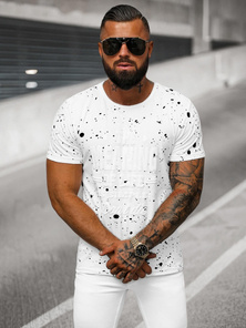 Tricou bărbați alb OZONEE JS/S016/1