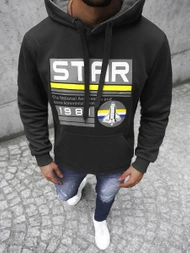 Hanorac bărbați neagră OZONEE JS/Y10055