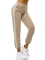 Pantaloni de training femei bej OZONEE JS/1020/A8