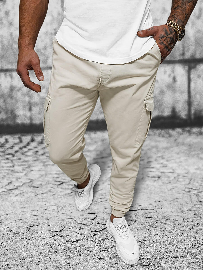 Pantaloni jogger Bărbaţi gri OZONEE O/PAN23023