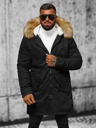 Geacă de iarnă bărbați neagră OZONEE JD/390