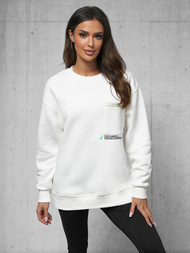 Bluză oversize albă OZONEE O/SWE23022Z