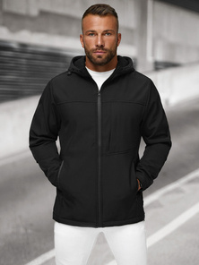 Jachetă bărbați softshell negru OZONEE JS/27B6523/3