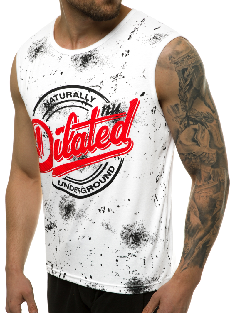 Maiou bărbați alb OZONEE JS/KS2086