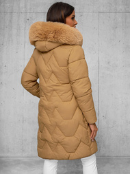 Geacă de femei bej OZONEE JS/16M9202/62Z