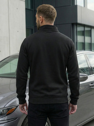 Bluză cu fermoar bărbați neagră OZONEE JS/2002Z