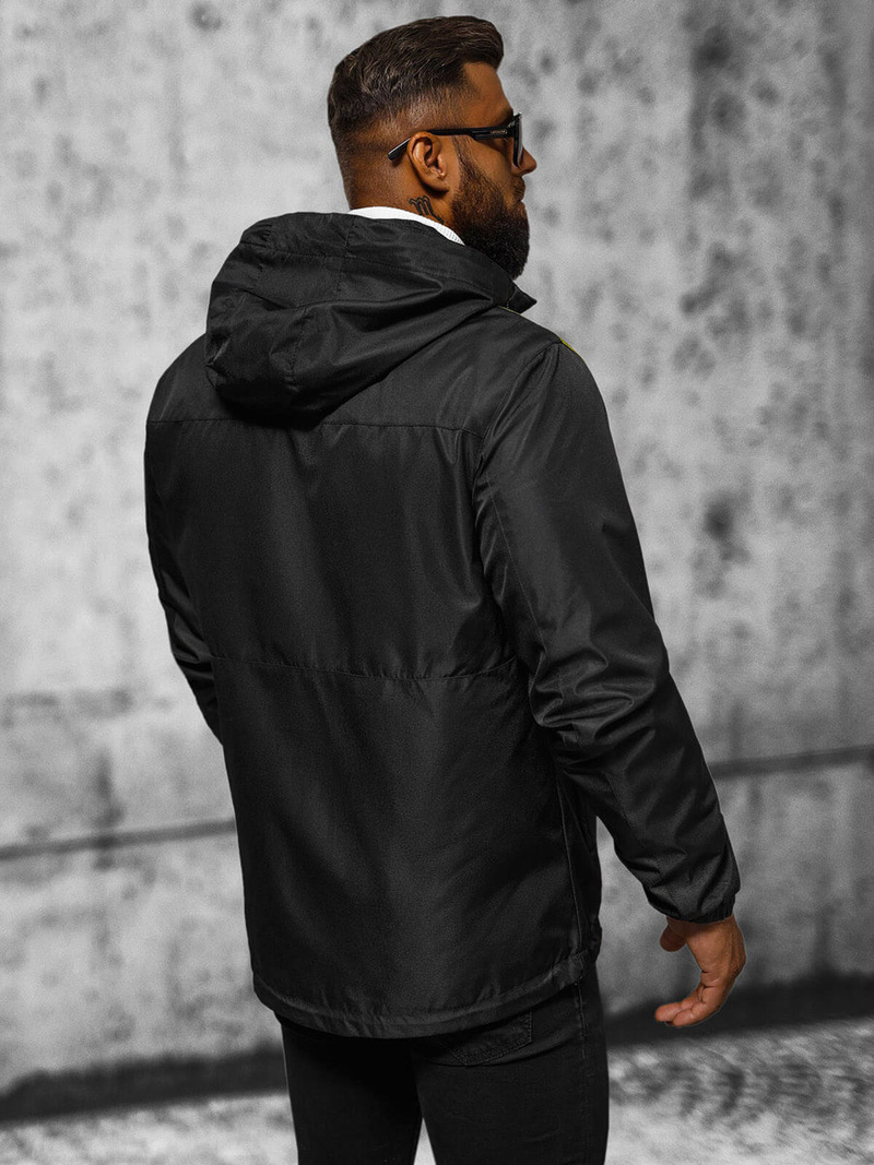 Jachetă bărbați neagră OZONEE JS/22M311/392