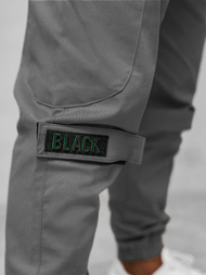 Pantaloni chino jogger pentru bărbați gri OZONEE O/G3014Z