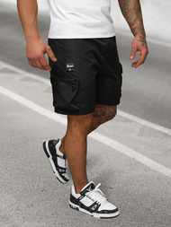 Pantaloni scurți bărbați negri OZONEE JS/27K6539/3