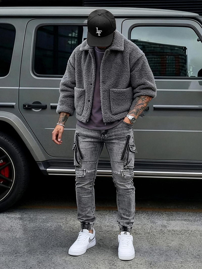 Blugi bărbaţi antracit OZONEE O/E10017Z