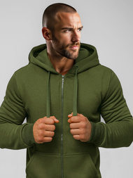 Hanorac bărbați kaki OZONEE JS/2008