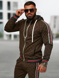 Compleu sport bărbaţi bej închis OZONEE O/FF5111AB