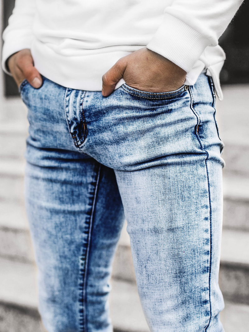 Blugi pentru barbati albaștri OZONEE V/19241