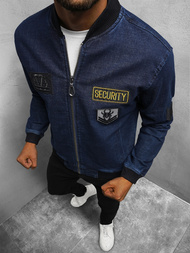 Jachetă de blugi bărbați albastru marin OZONEE NB/MJ509B