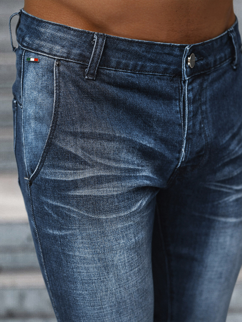 Blugi bărbaţi albaștri închis OZONEE NB/MP0091BS