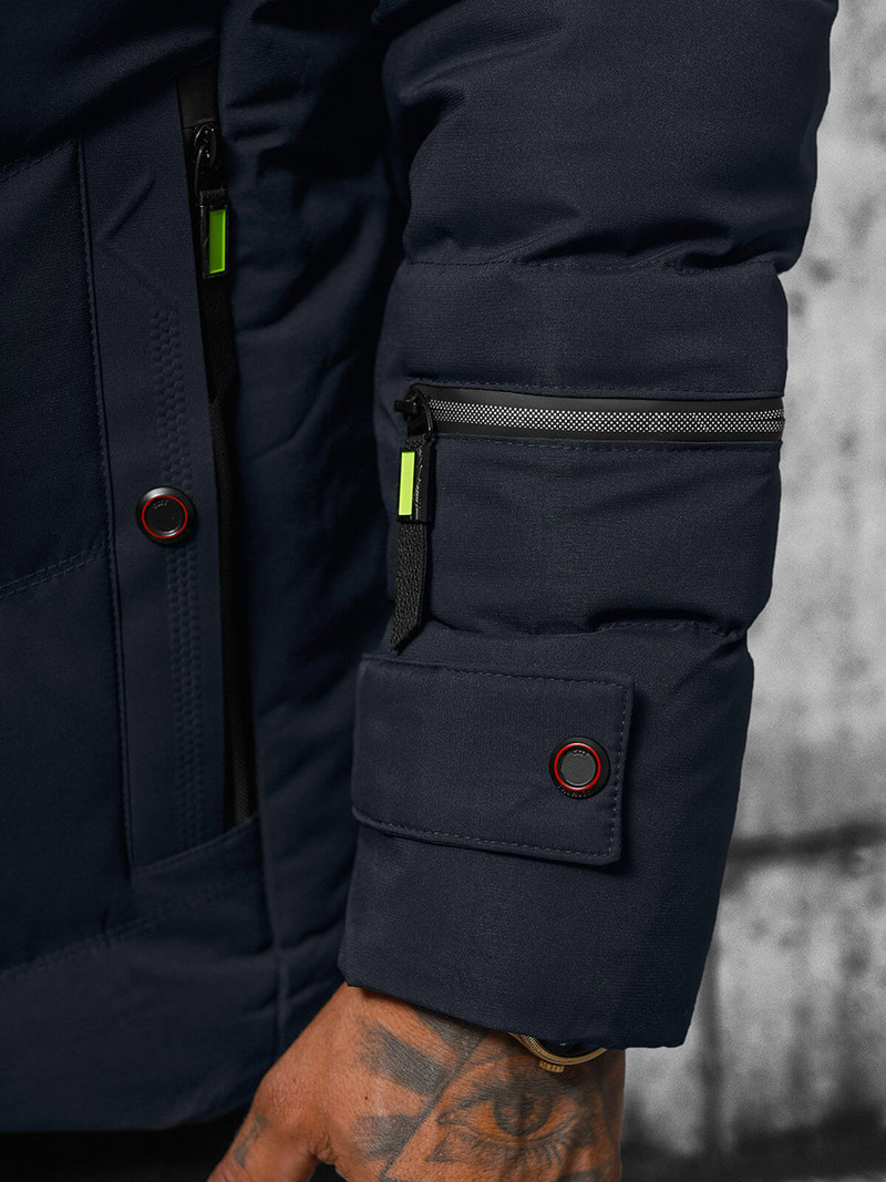 Geacă bărbați albastru marin OZONEE JS/5M3137/215