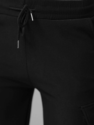 Pantaloni de dama negri OZONEE JS/92K515/3