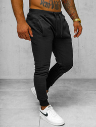 Pantaloni de trening bărbaţi negri OZONEE JS/XW01Z