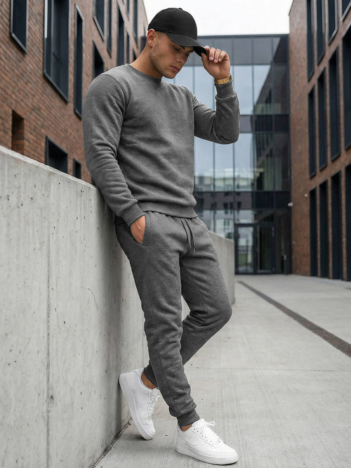 Compleu sport bărbaţi antracit OZONEE JS/68C10380/5Z