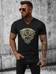 Tricou bărbați negru OZONEE NB/3011Z