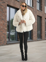 Geacă de femei alb OZONEE JS/11Z8261