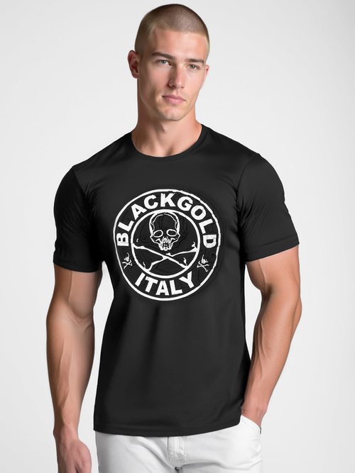 Tricou bărbați negru OZONEE NB/MT3074Z