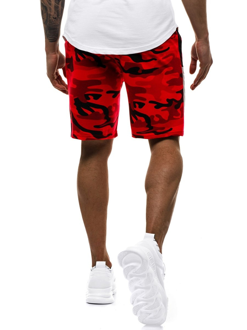 Pantaloni scurti bărbați rosii OZONEE JS/KK300160