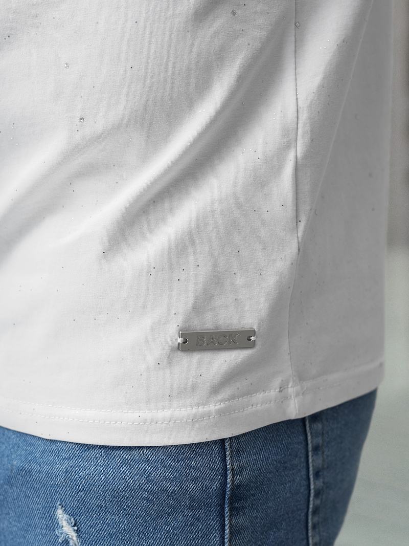 Tricou bărbați alb OZONEE O/QQ1390