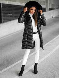 Geacă de femei neagră OZONEE JS/16M9100/392Z