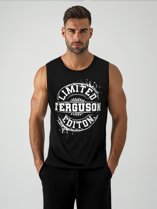 Maiou bărbați neagră OZONEE JS/8B1725/3